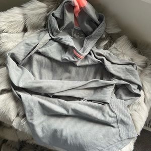 Under armour grey hooded top